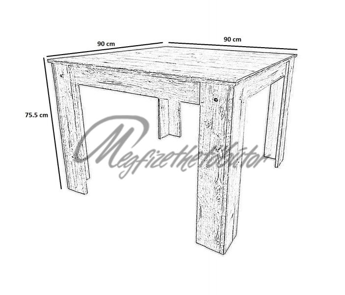 Akciós Berta étkező Félix 90-es asztallal (2 személyes)