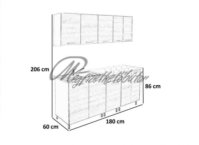 Akciós Vario konyha 180 cm