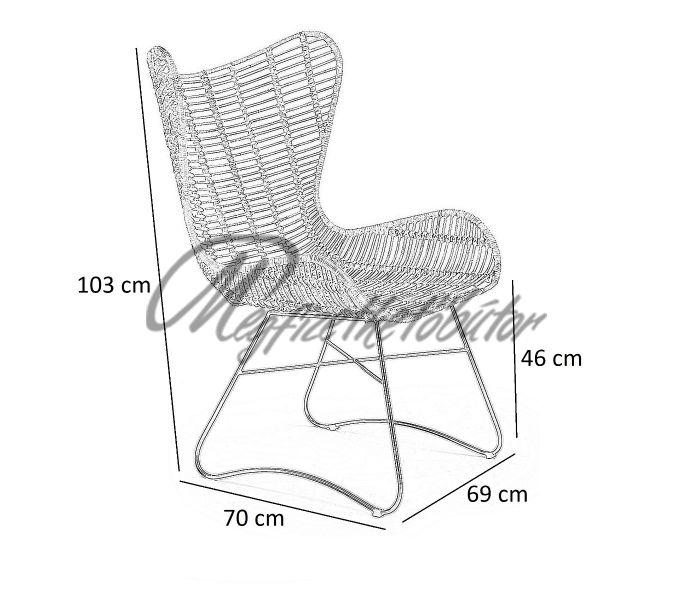 Indiana rattan fotel