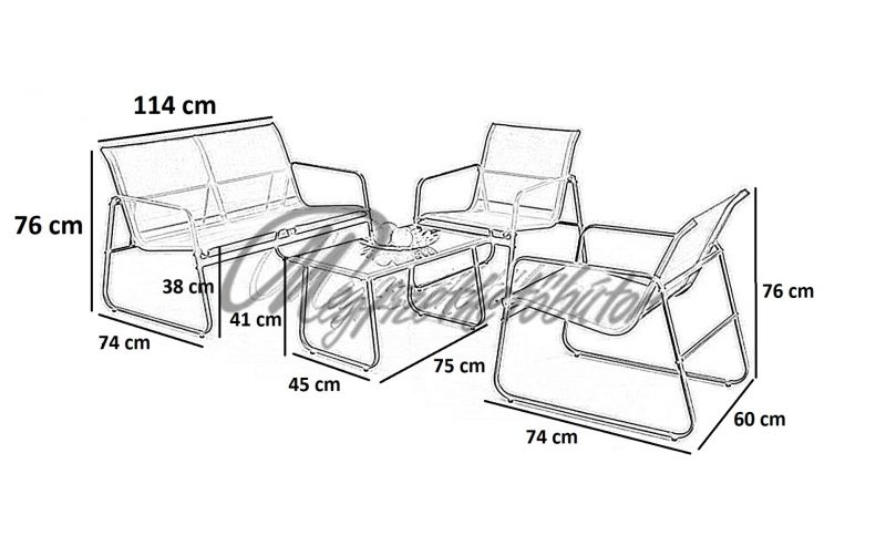 Conor kerti garnitúra szett