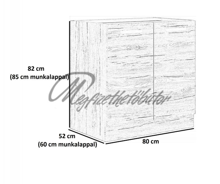 Palmi konyha 80 ZL 2F BB