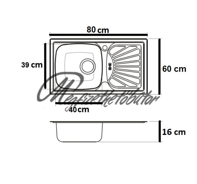 Zsófia sarok konyha 180x140 cm