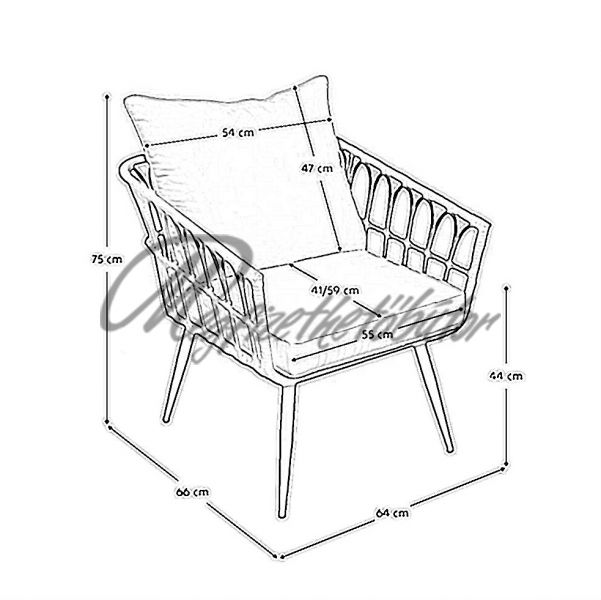 Araly kerti rattan fotel