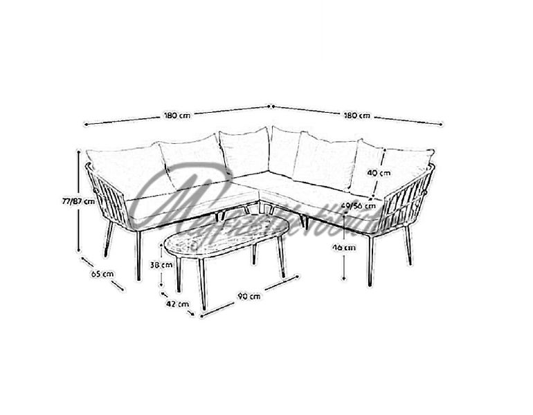 Araly kerti rattan szett