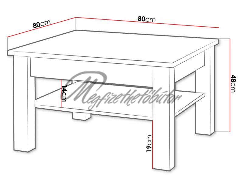 Zyra 18 dohányzóasztal