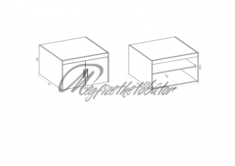 Nirela 2DL moduláris gardrób