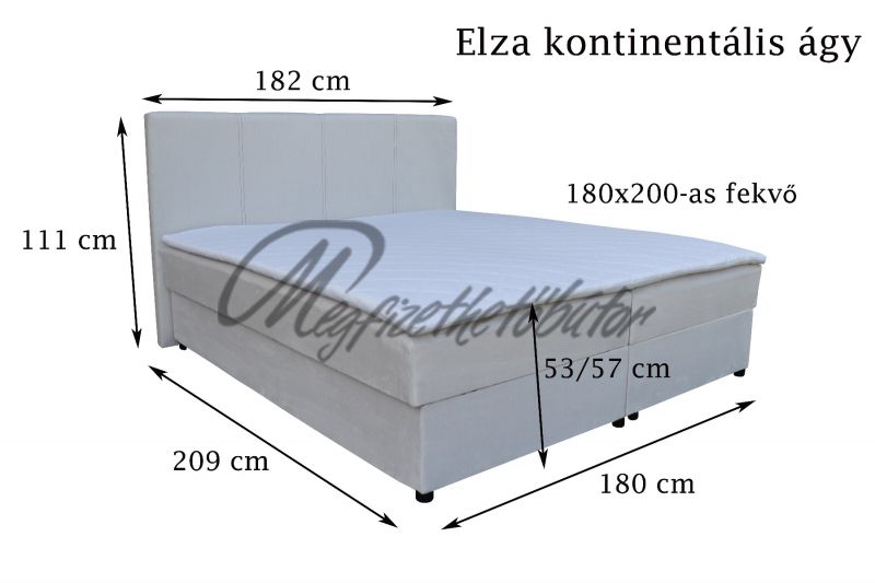 Elza boxspring ágy