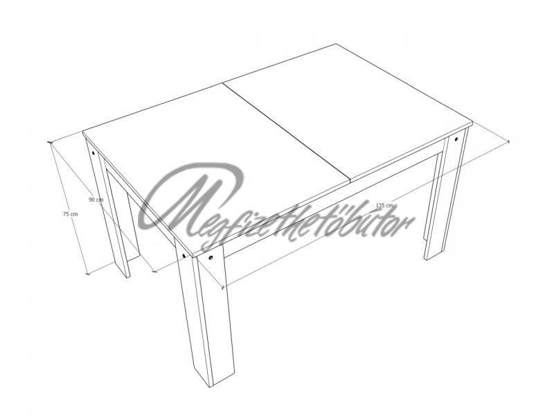 K521 étkező Félix asztallal (4 személyes)