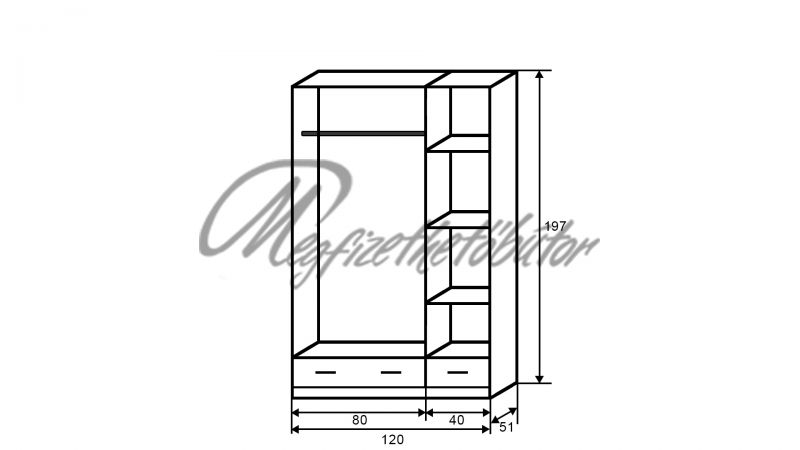 Frimon gardrób 120