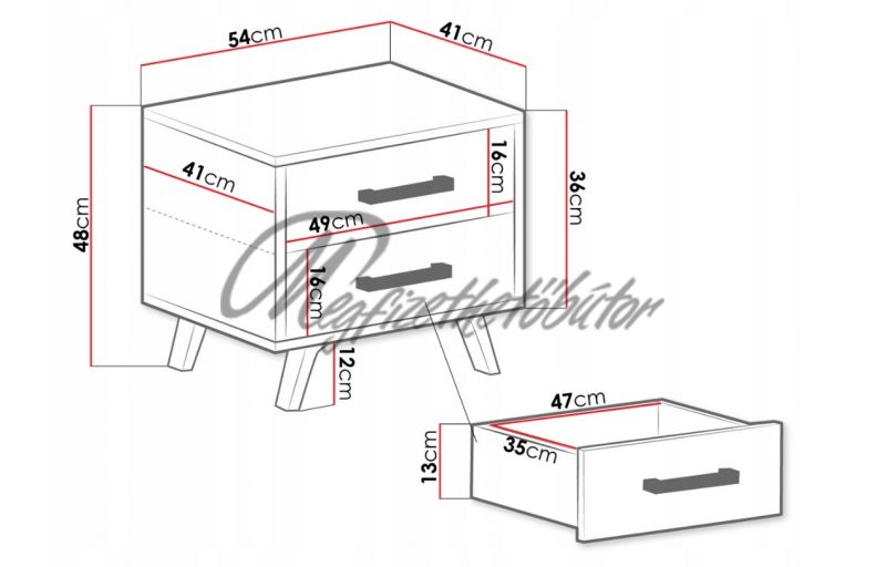 Akciós Howard éjjeliszekrény