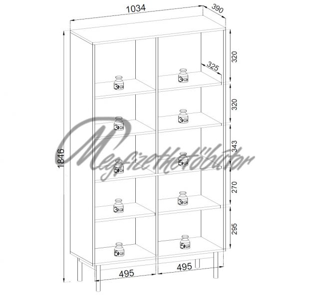 Naanim R104 tálalószekrény