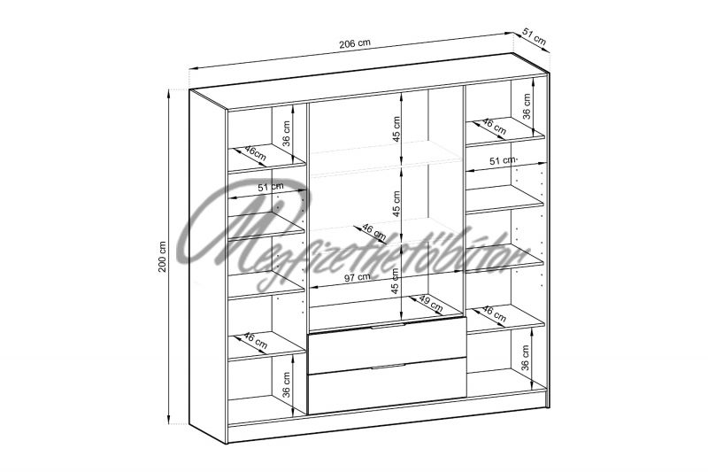 Briem 4DRM gardrób 206