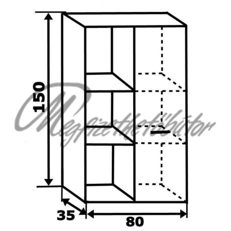 Next 11 Nyitott polcos és ajtós