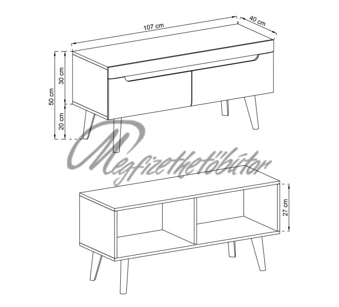 Norge 107 Tv állvány