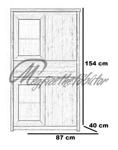 Norty Typ 7 vitrines szekrény