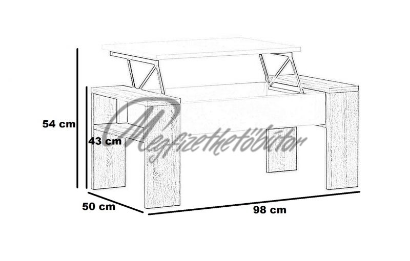 Pula dohányzóasztal