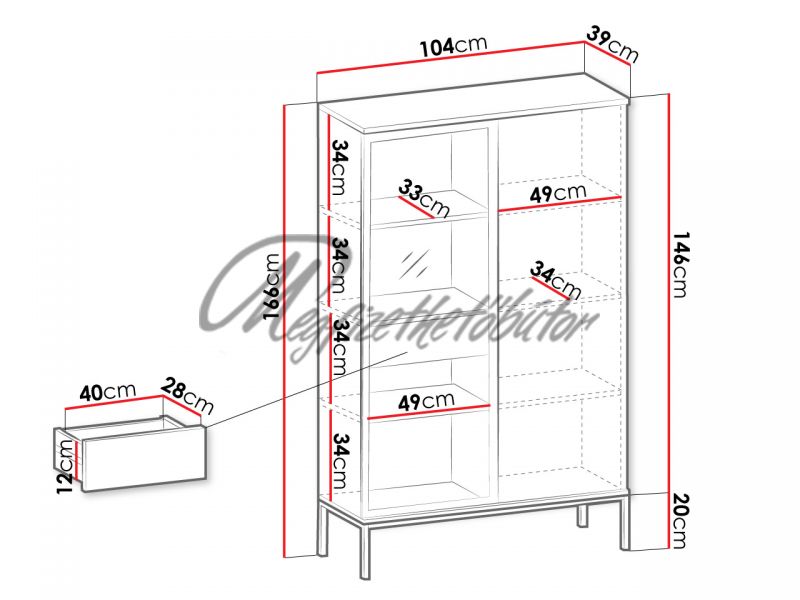Beren WTSZ104 vitrin