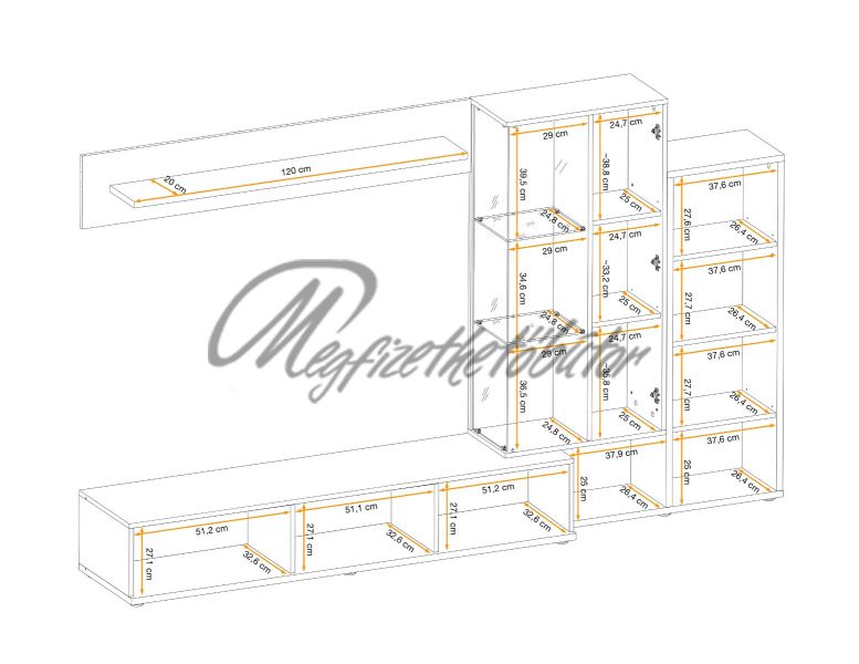 Silk II szekrénysor