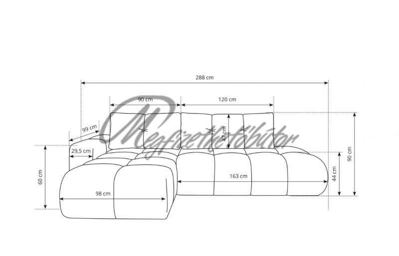 Belante sarokkanapé