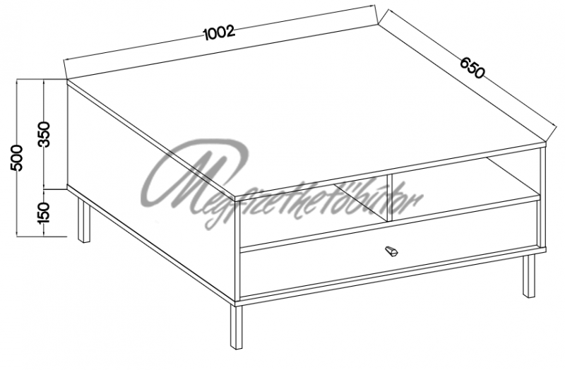 Nerin 1S dohányzóasztal