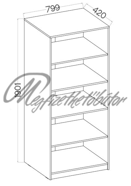 Dalva 110 polcos elem