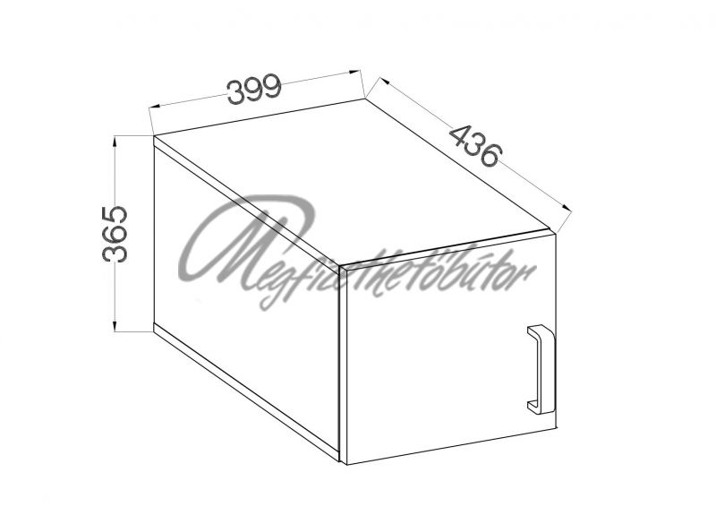 Dalva 115 felső nyíló elem