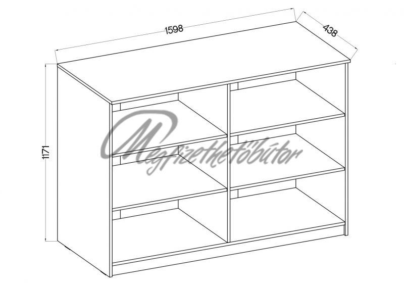 Dalva 860 polcos elem