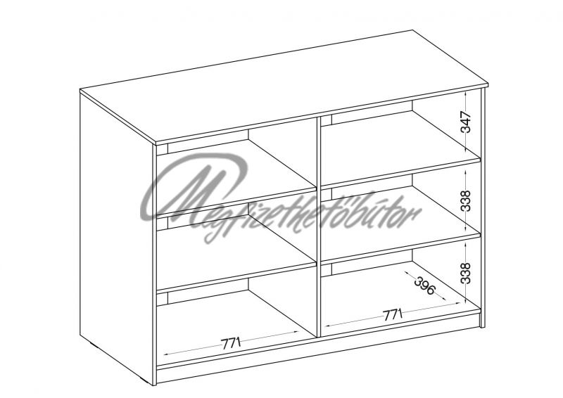 Dalva 860 polcos elem