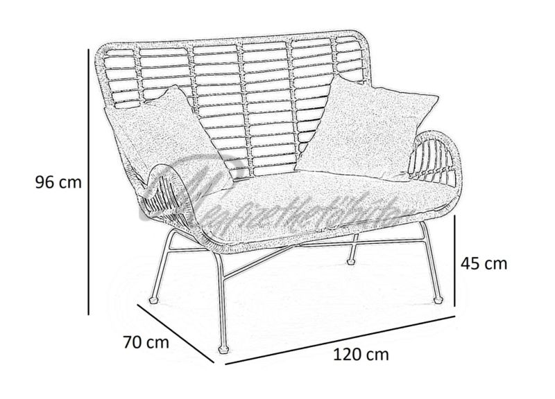 Ikaro XL rattan fotel