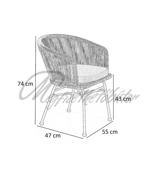 K400 rattan fotel 