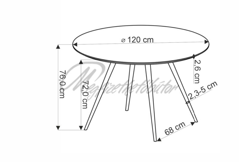 K525 étkező Aramis asztallal ( 4 személyes )