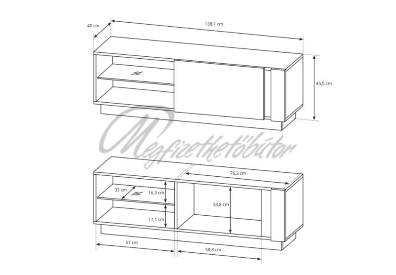City W Tv állvány 138 1D