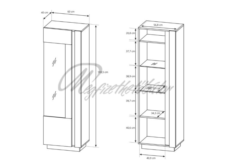 City W vitrin 60
