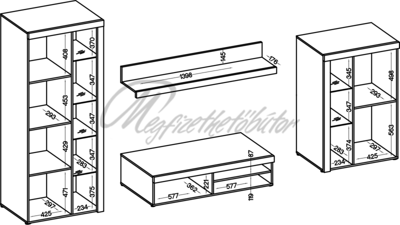 Akciós Donna szekrénysor I. Akciós Donna szekrénysor I.