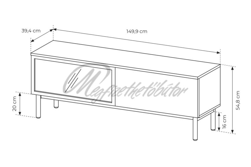 Delano 150 2D Tv állvány