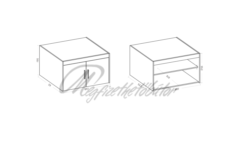 Nirela 2DL moduláris gardrób