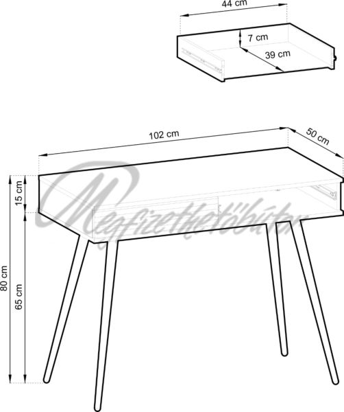 Mijano T102 konzol asztal