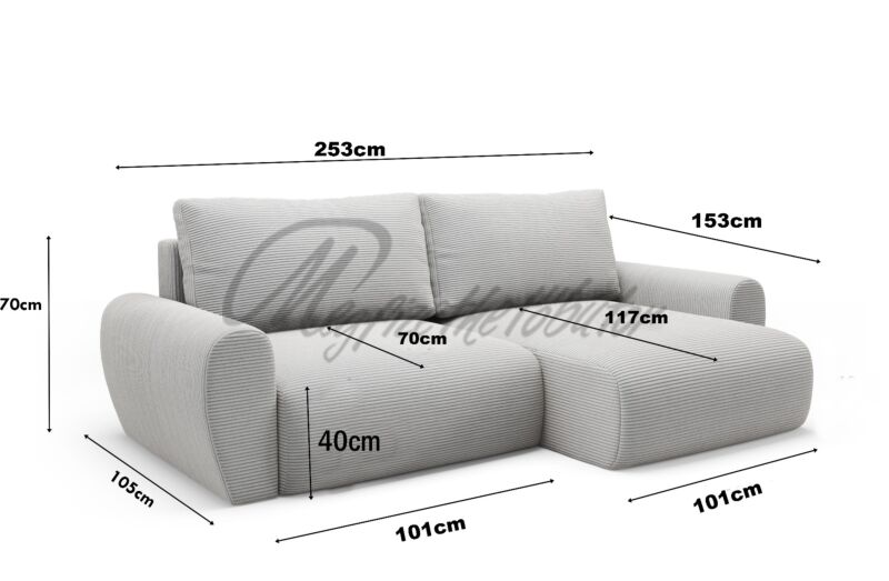 Poso mini L sarokkanapé