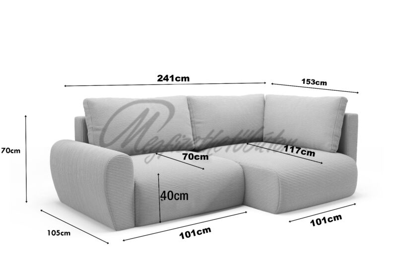 Poso Mini LB sarokkanapé