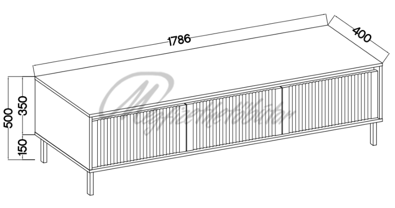 Nirella 179 zárt Tv állvány