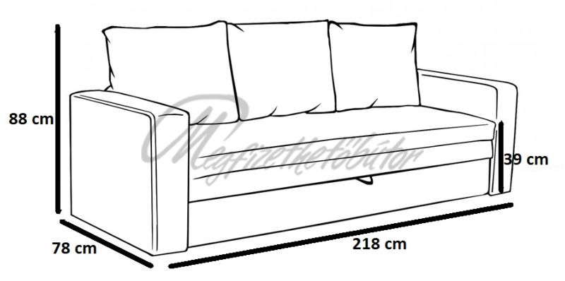 Super grey kanapé